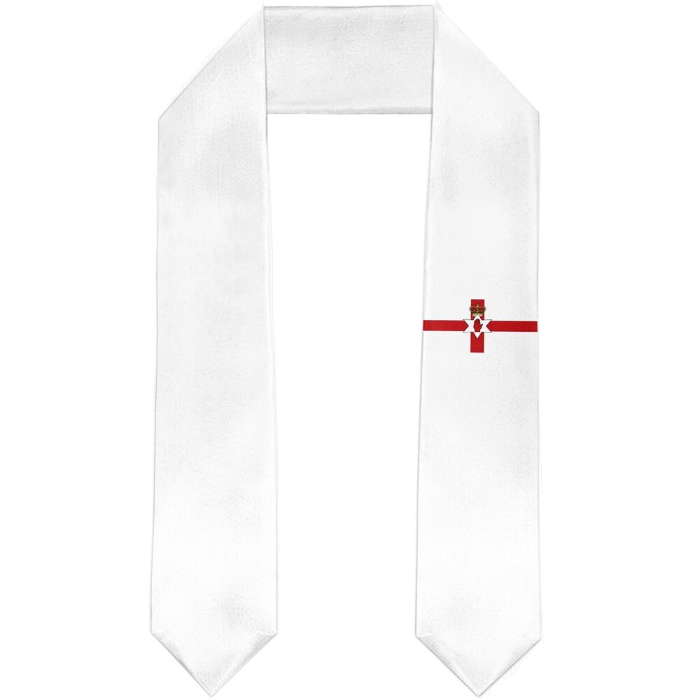8634 North Ireland Flag Graduation Stole Satin Sash Scarf for Study Aboard